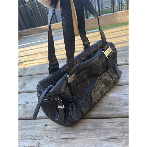 Kenneth Cole Reaction Black Leather Womens Purse Shoulder Bag - Picture 10 of 11